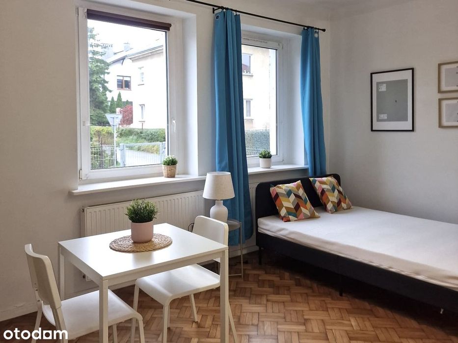 WYNAJĘTE! Słoneczna kawalerka 27 m² z ogródkiem, ul. Malinowa - Dębiec
