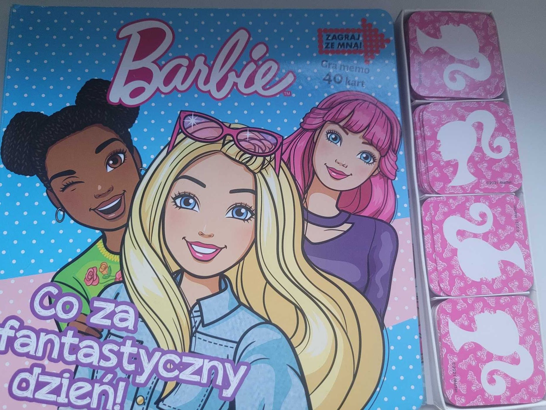 Książka barbie memo co to za fantastyczny dzień karty, dla dziewczynki