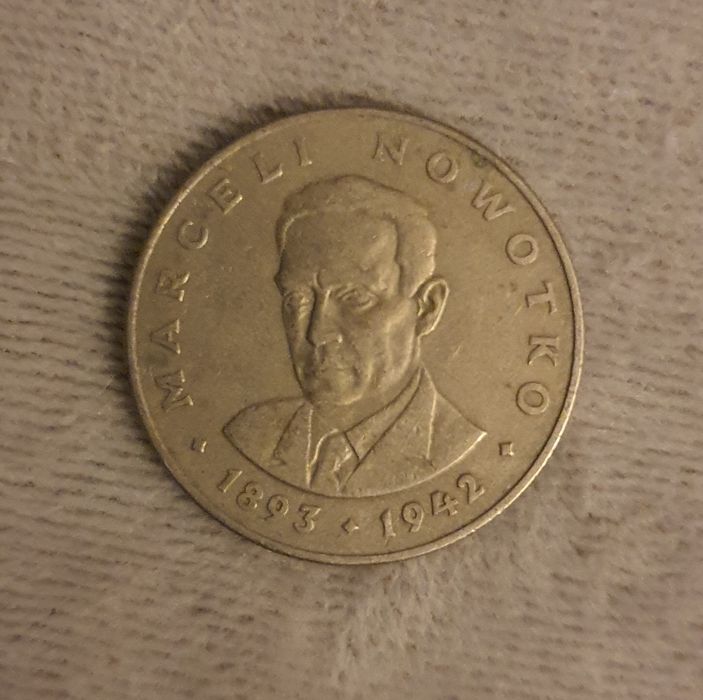 monety PRL 20 złotych Marceli Nowotko 1975/1976 bez znaku mennicy