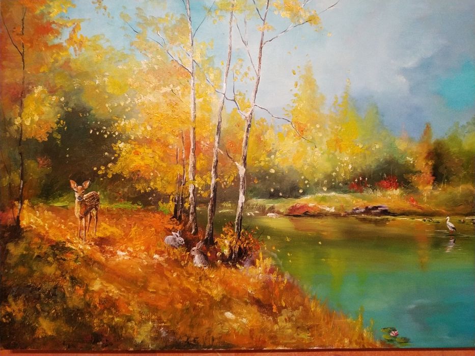 Скидка!!! Картина маслом на холсте