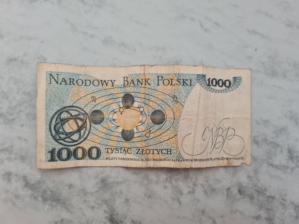 1000 tysiąc złotych HM banknot stary polski 1982