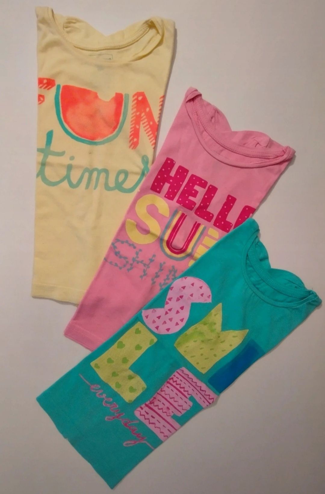 Conjunto de t-shirts da Primark - 4/5 anos