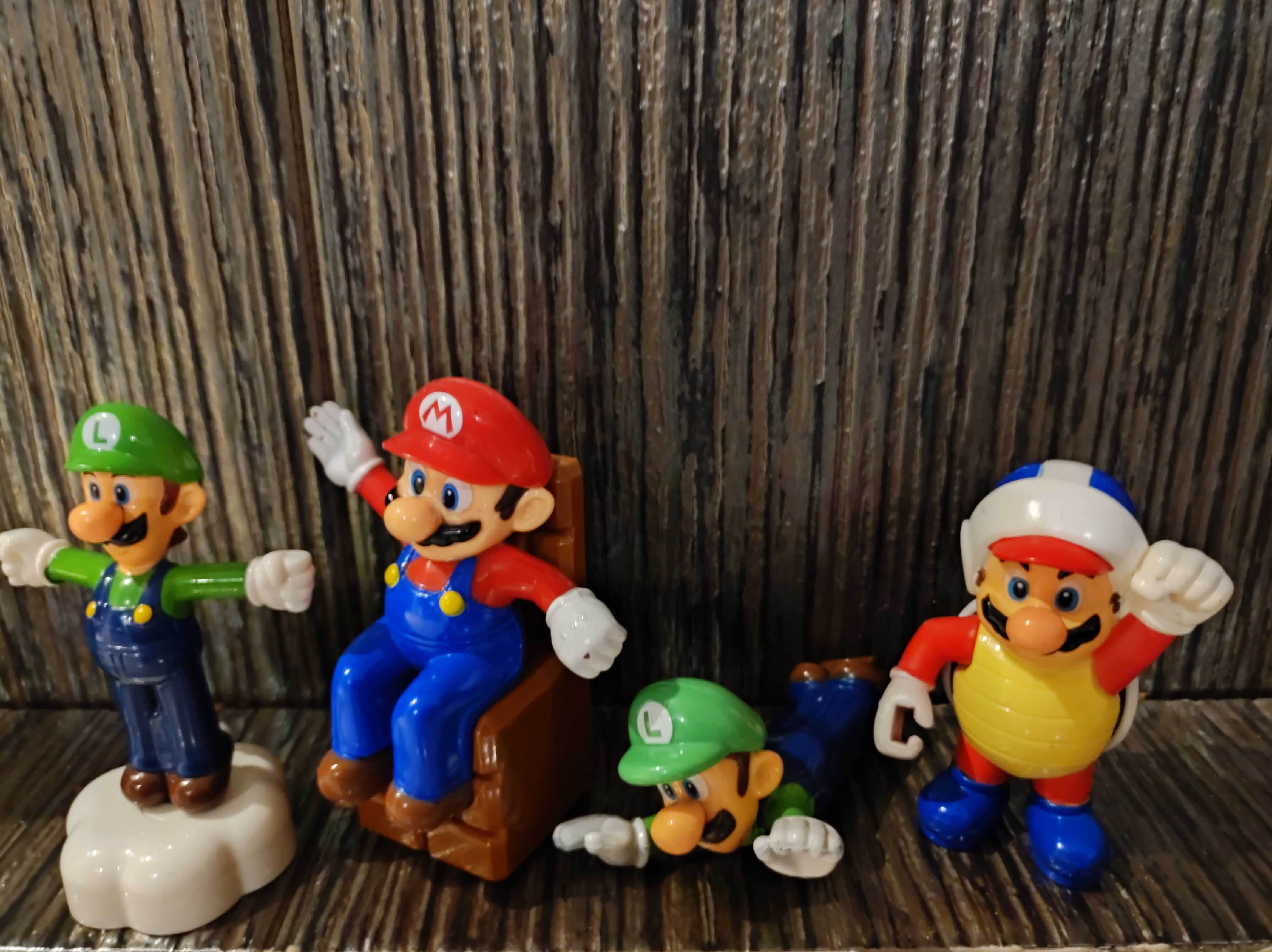 Figurki Super Mario Bros Mcdonald Happy Meal Luigi i Mario 4 sztuki