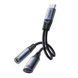 Adapter DAC 2w1 Joyroom SY-C02 USB-C do USB-C / mini jack 3.5 mm