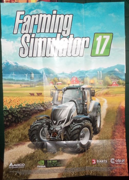 Farming simulator 17 2016 PC DVD BOX, plakat, Polska farma 2017 BOX PC