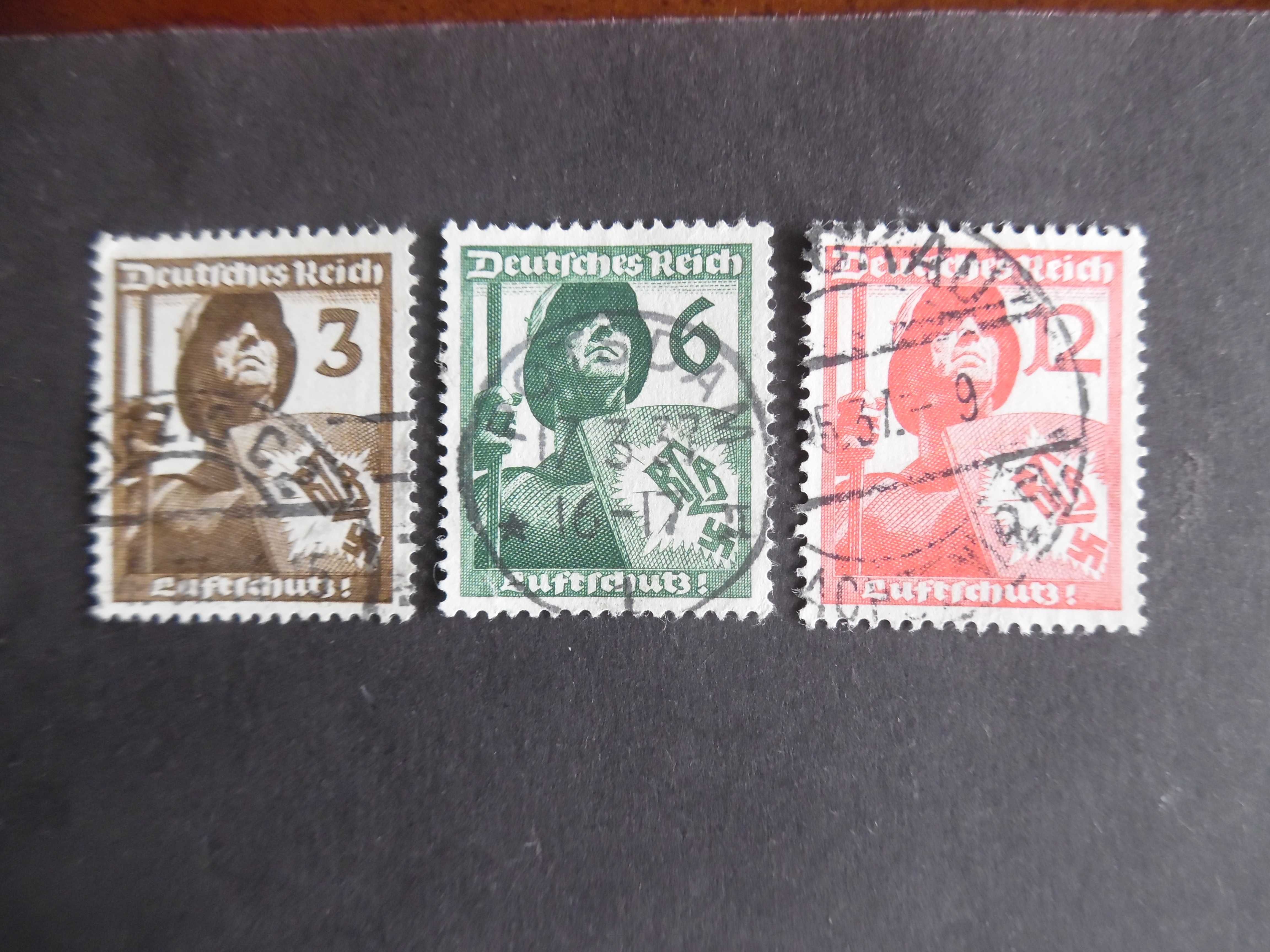Selos Alemanha Nazi 1939/45-Série completa Soldado alemão c / suástica