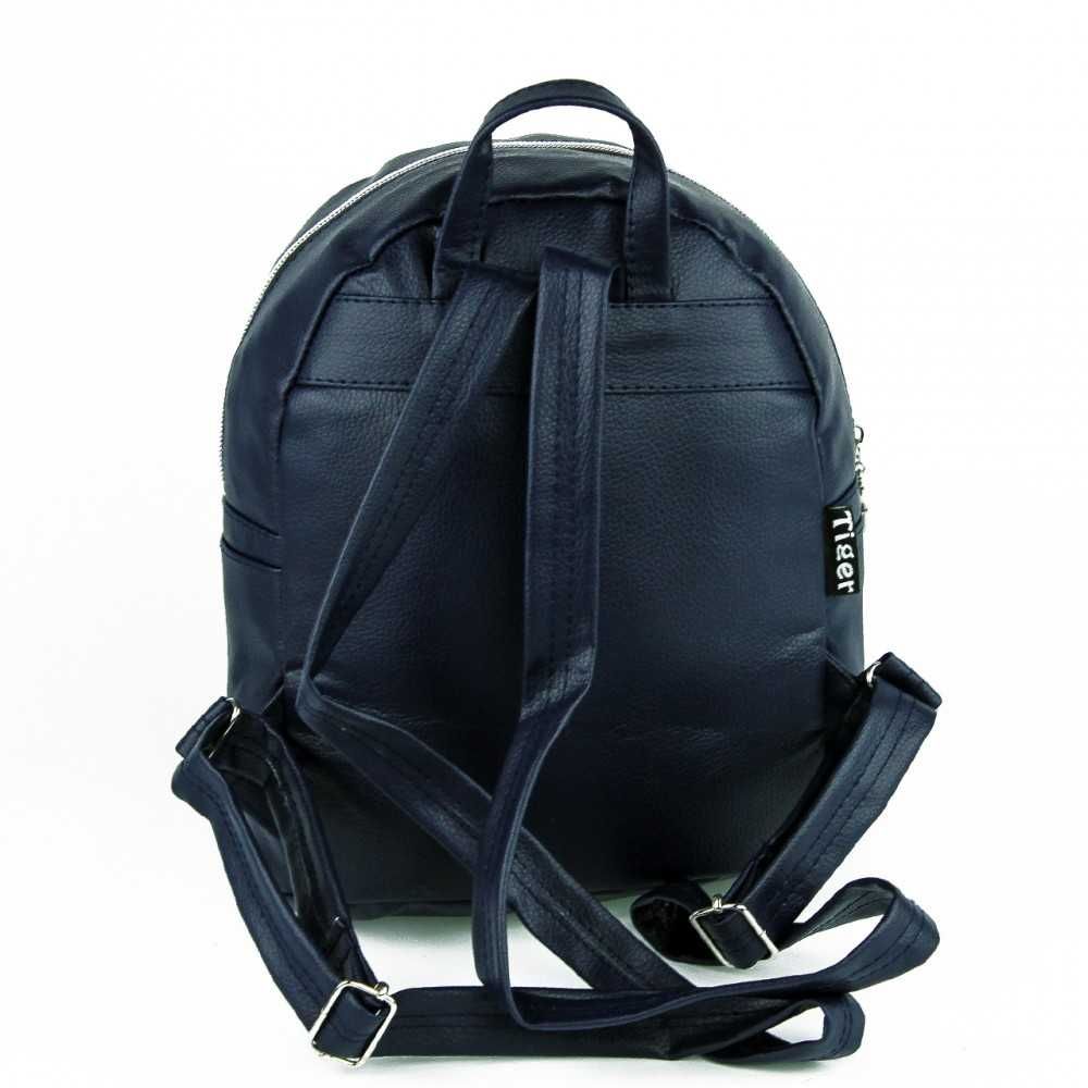 Жіночий рюкзак Tiger Mini Plain Синій текстурний 20 х 9 х 26 см Новий