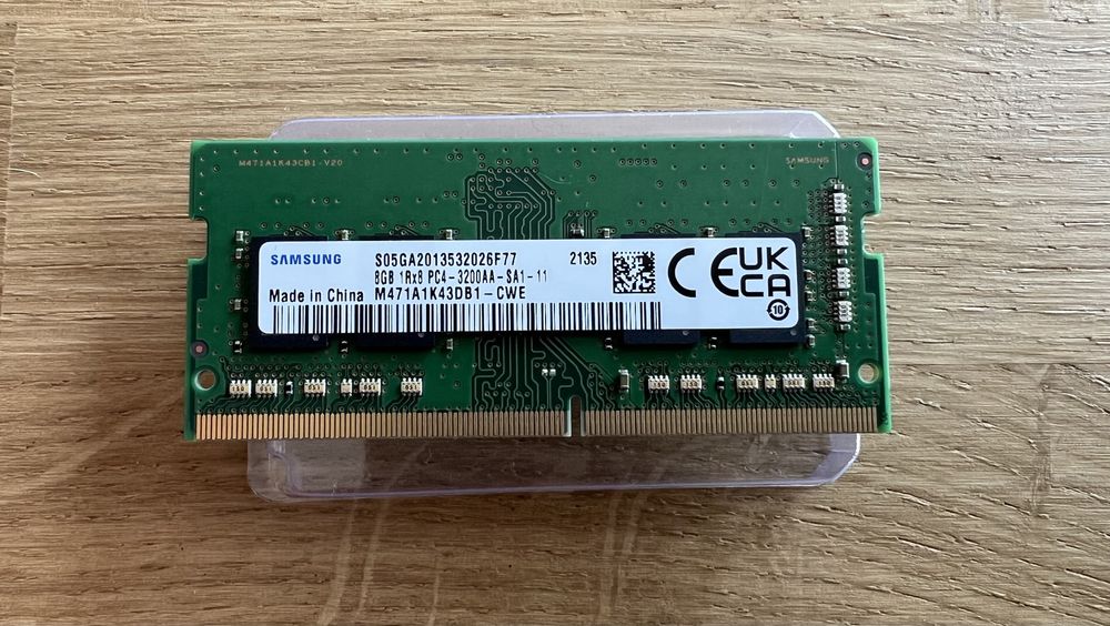 8 GB so-dimm ddr4 3200mhz SAMSUNG