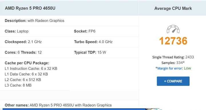 FV23% Lenovo ThinkPad L14 Ryzen 5 4650U 16GB RAM 256GB SSD M.2 14"