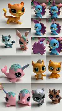 Duży zestaw dużych figurek LPS 9 sztuk Petshop Littlest Pet Shop