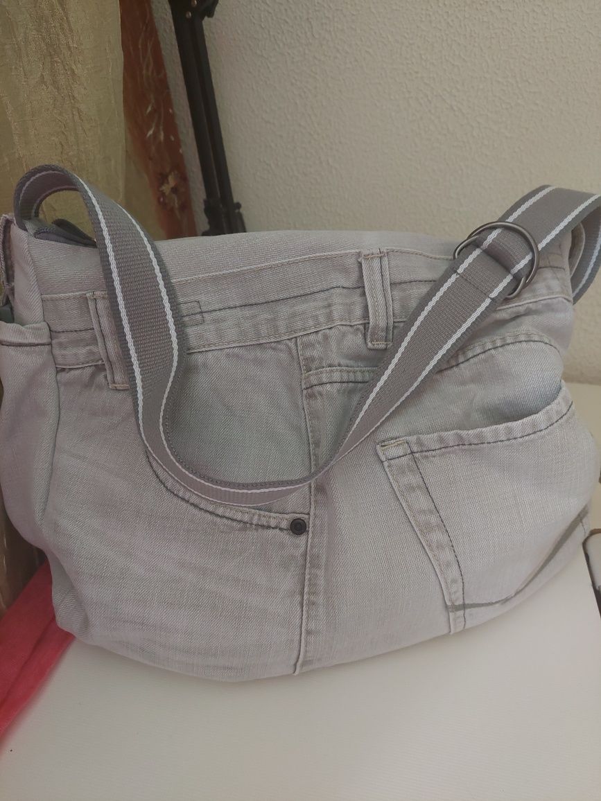 Torebka Damska Jeansowa Handmade