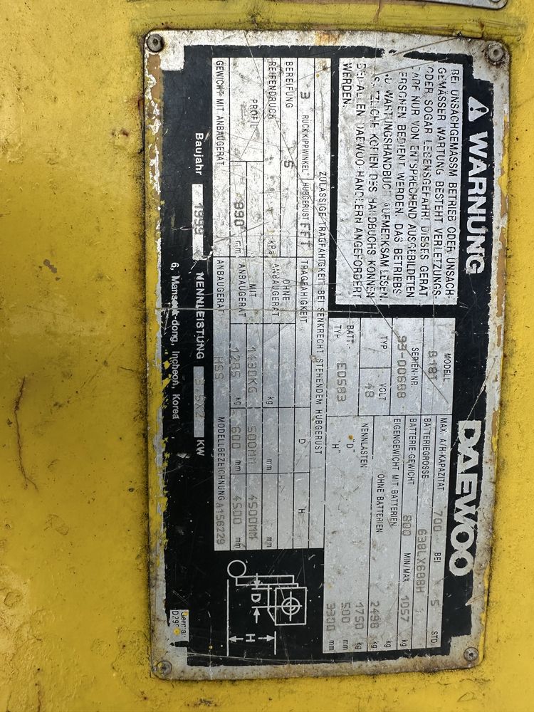Wózek widłowy elektryczny
