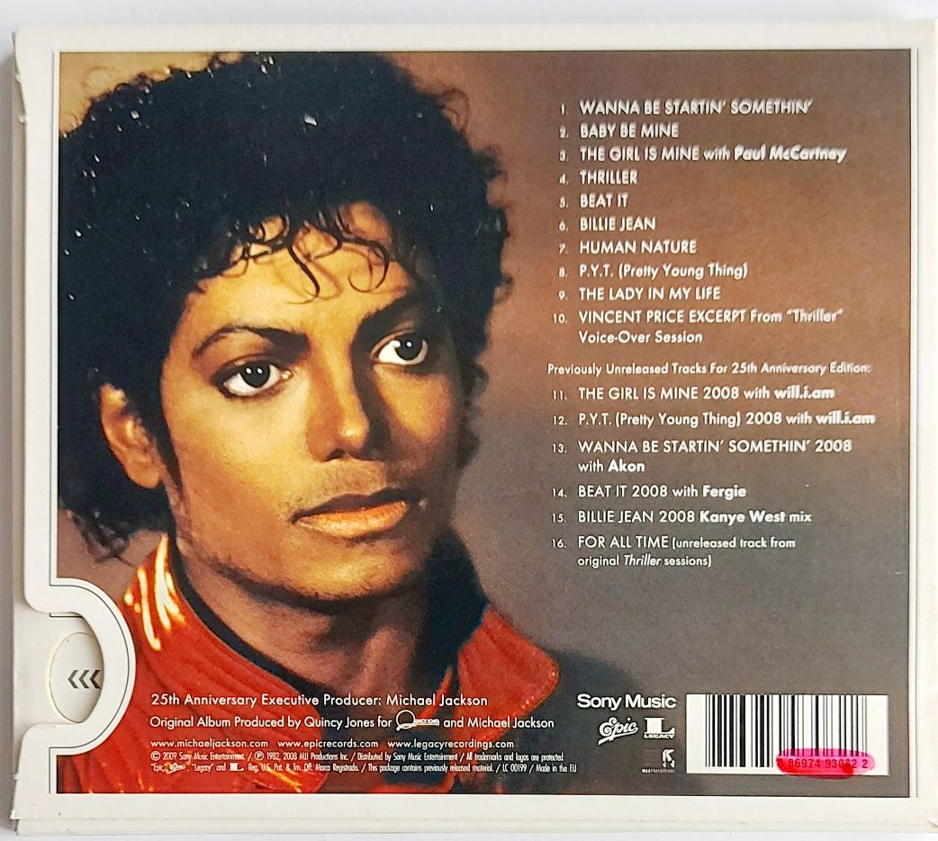 Michael Jackson Thriller 25Th Anniversary Edition 2009r