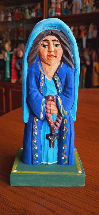 Matka Boska rzeźba ludowa