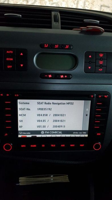 Rádio mfd2 de origem Seat Leon 1p