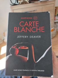 Książka, Jeffrey Deaver, Carte Blanche, James Bond, agent 007