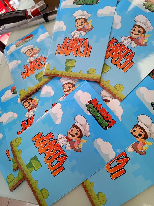 Menu Karty Dań podświetlane Projekty Ulotki Reklamy Drukarnia Expres