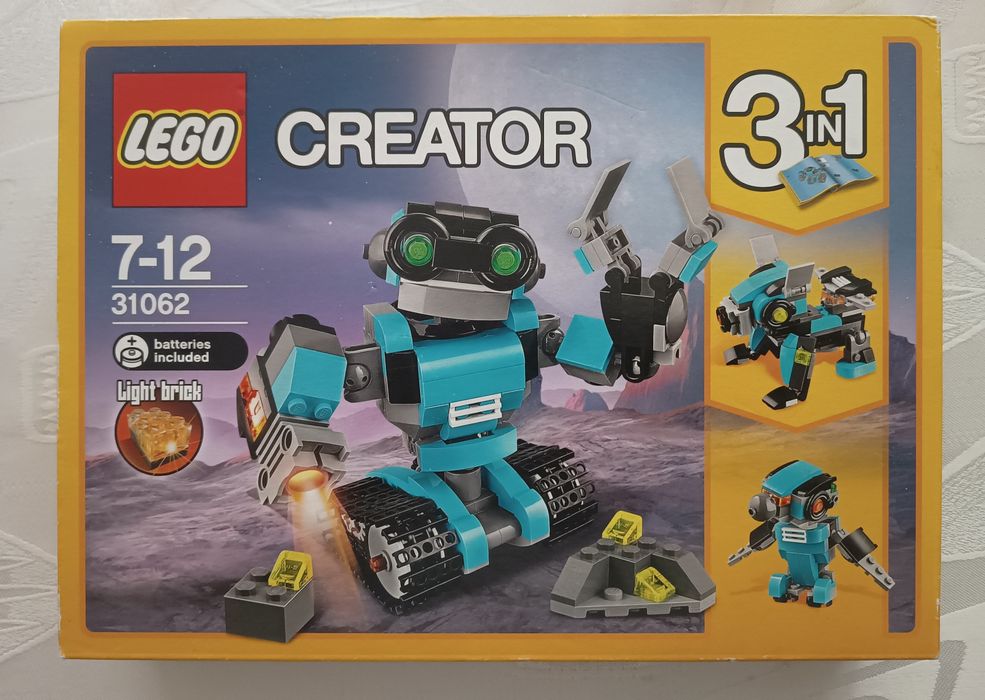 LEGO CREATOR 31062 Robot Odkrywca Świecący UNIKAT NOWY
