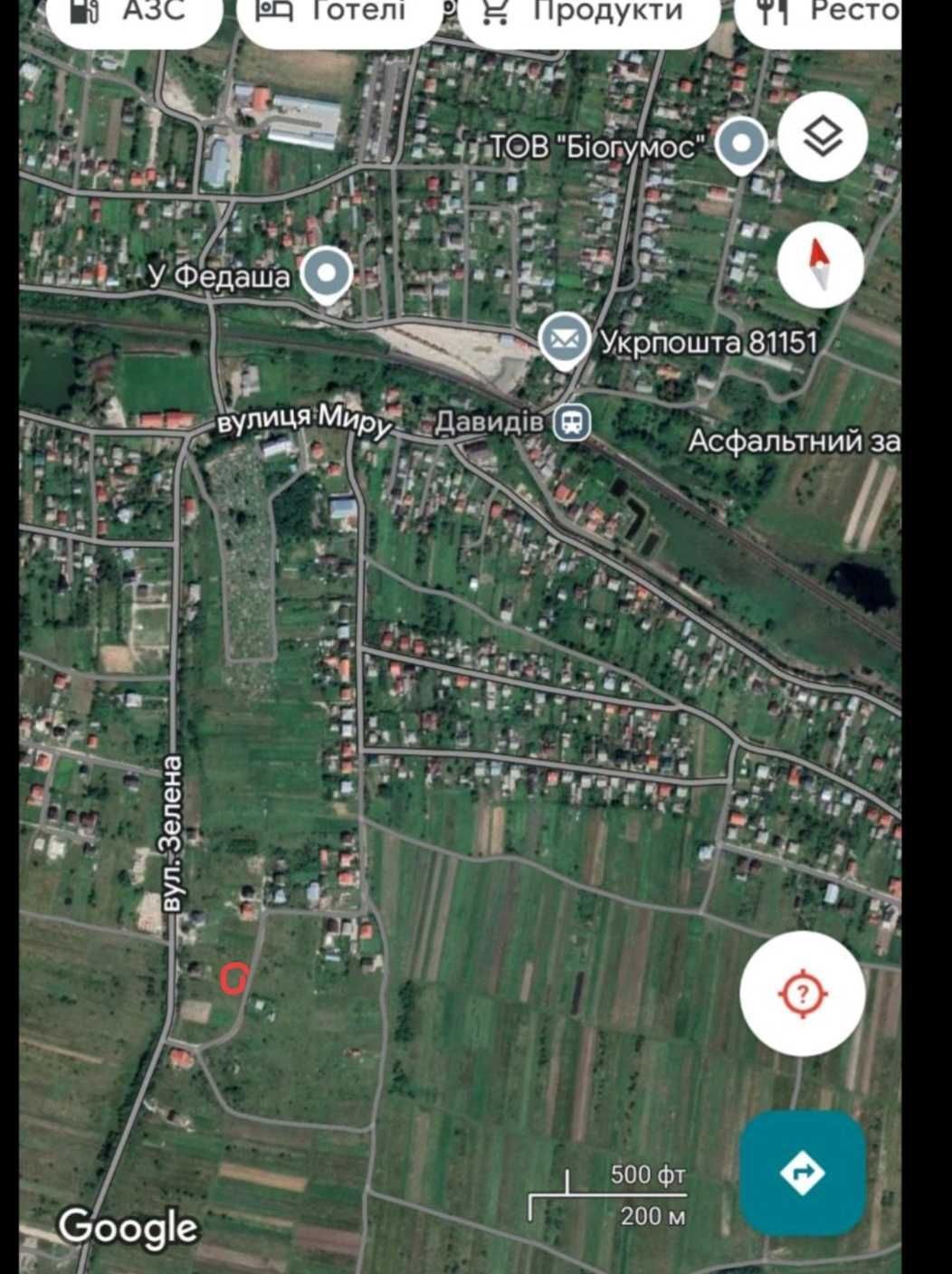 Земельна ділянка с.Давидів