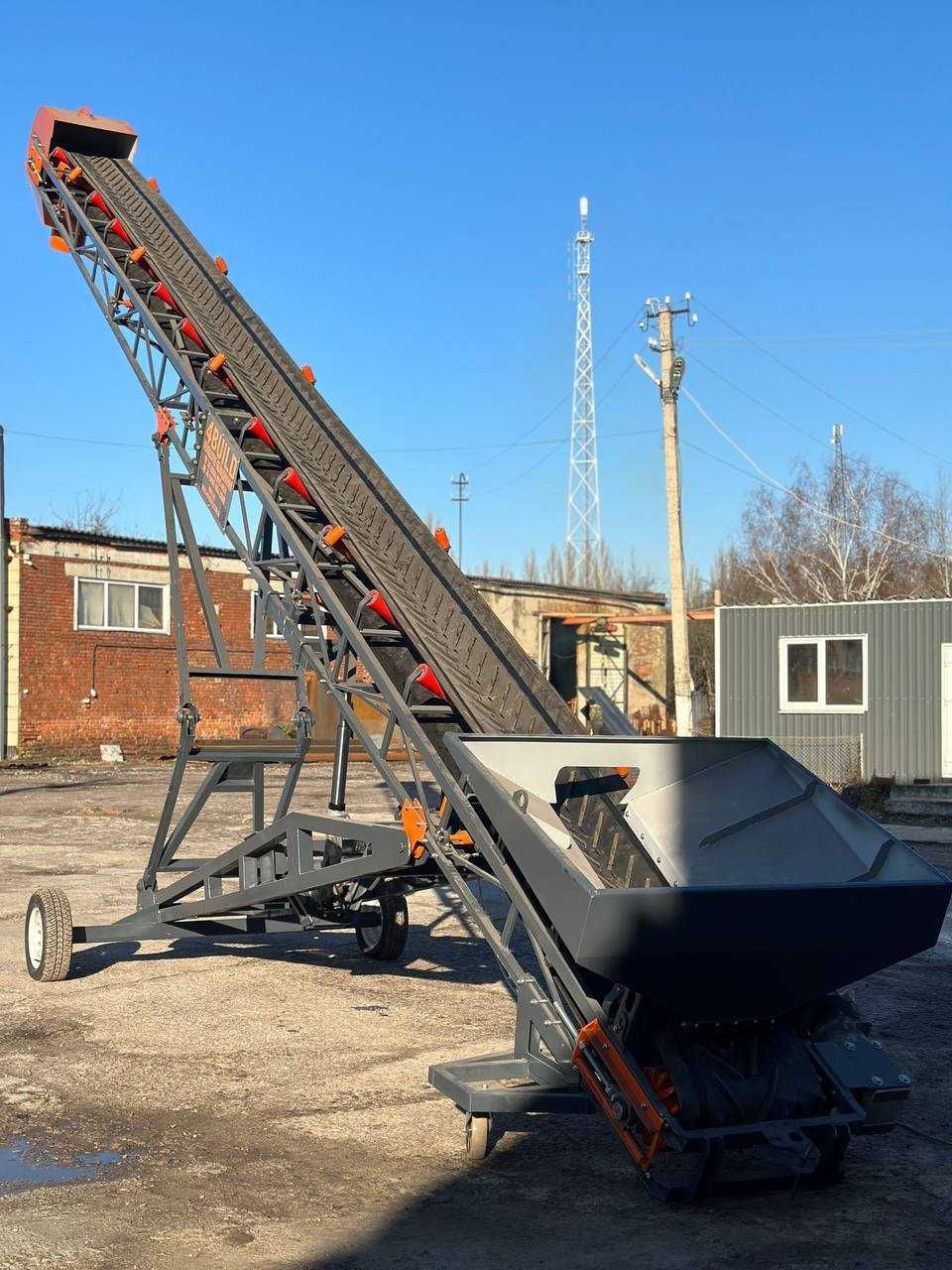 Стрічковий конвейер, транспортер, ленточный, навантажувач, погрузчик