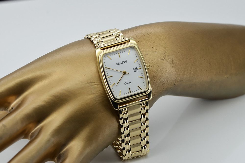 Złoty zegarek męski 14k 585 Geneve mw001ydw&mbw009y Katowice biżuteria