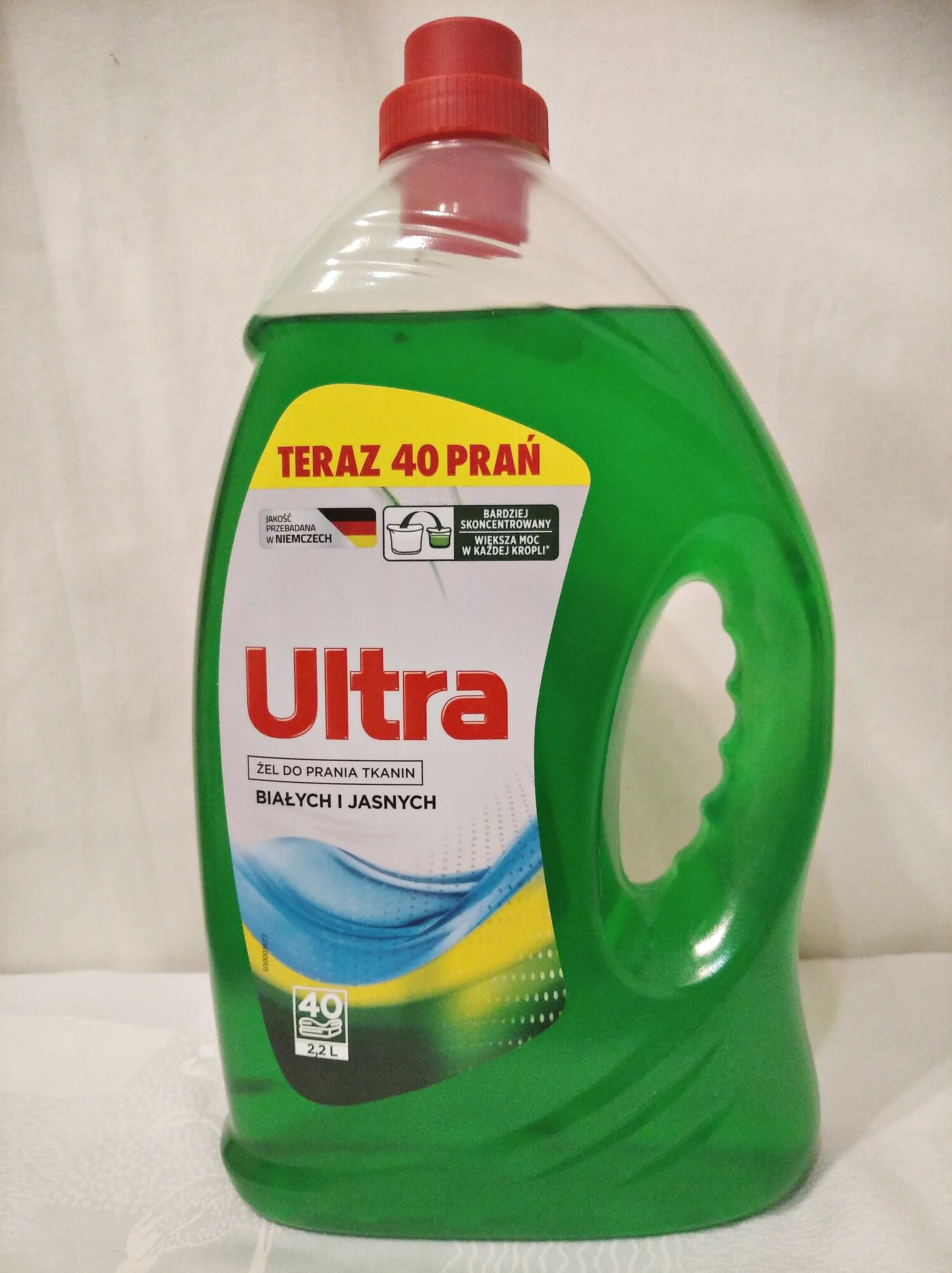 Płyn do prania białego i jasnych Ultra 2,2 l 40 prań. Chemia z Niemiec