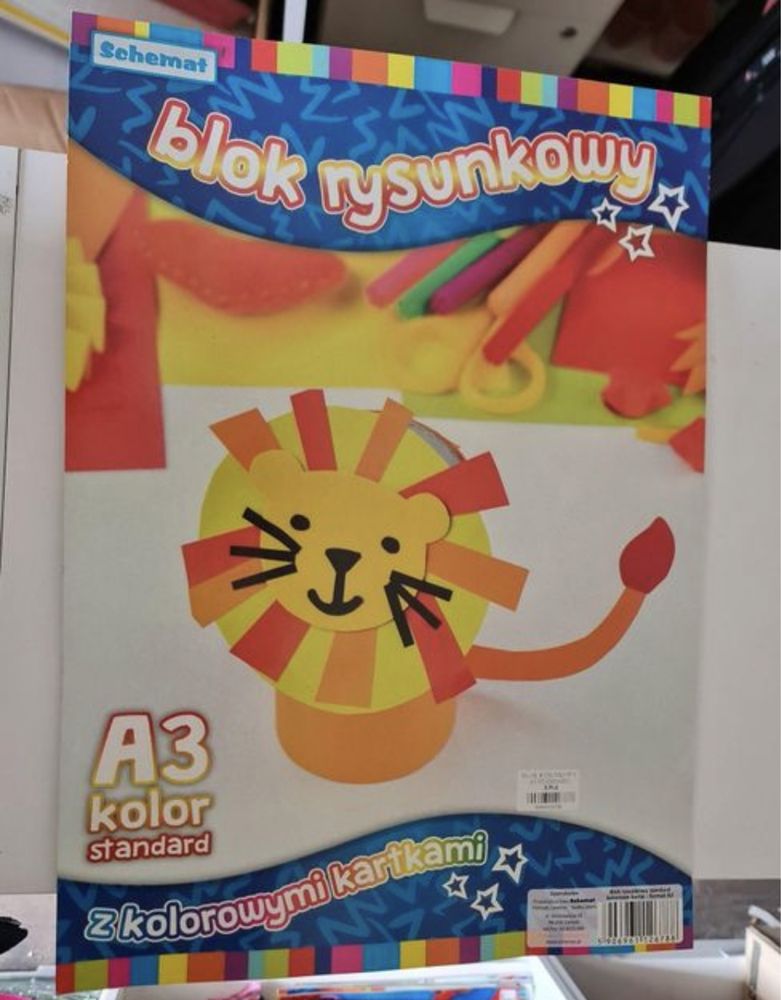 Blok rysunkowy kolorowy A3