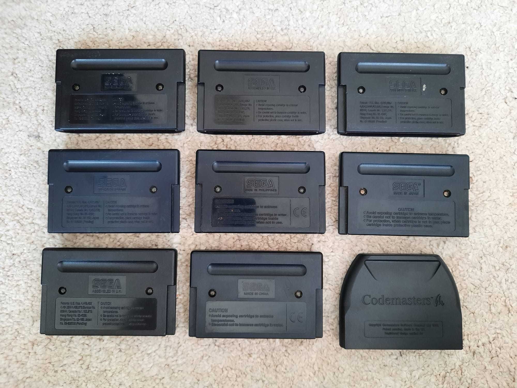 9 cartuchos para Mega Drive
