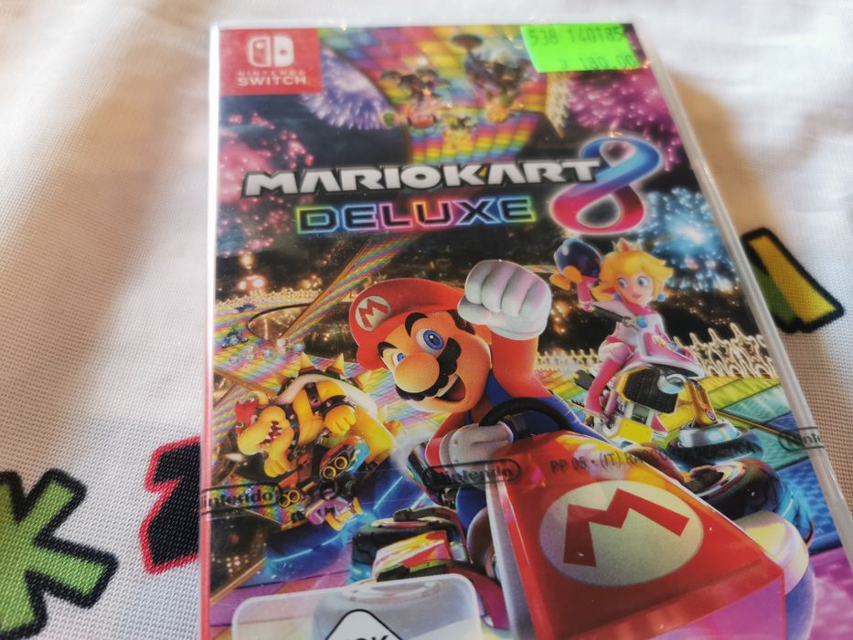 Mario Kart 8 Deluxe SWITCH (nowa w folii l+ wheel (kierownica)