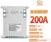 SMART BMS Jikong до 8 ячеек, ток 200А, пик 350А, 2А баланс - B2A8S20P