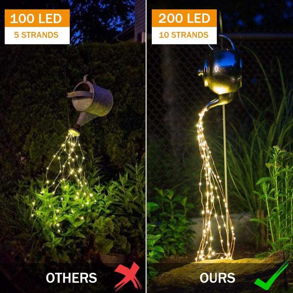 Cascata de luzes, 200 LEDs para interior ou exterior
