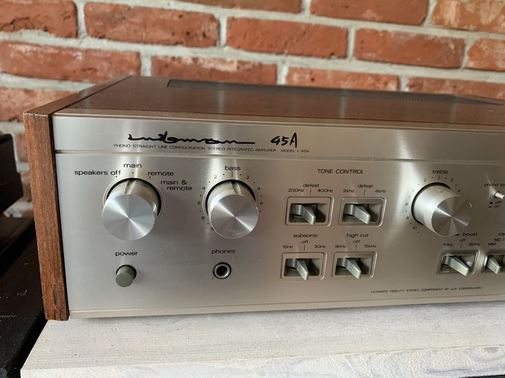 Luxman L-45A. Piękny klasyczny wzmacniacz.