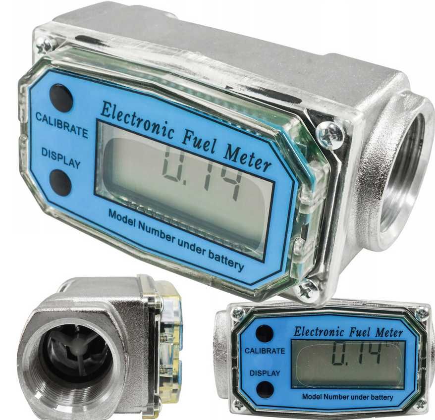 Licznik Elektroniczny LCD Oleju Paliwa VERKE