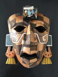 máscara mexicana feita a mao madeira