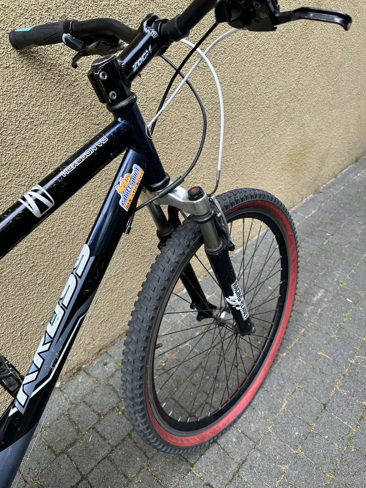 Rower młodzieżowy chłopięcy 26’ cali Kross Hexagon V2 Zoom Btwin