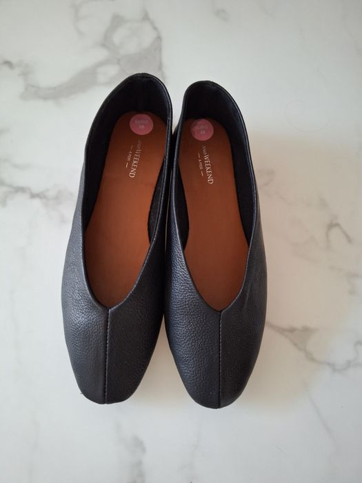 Buty skóra naturalna typu baleriny.