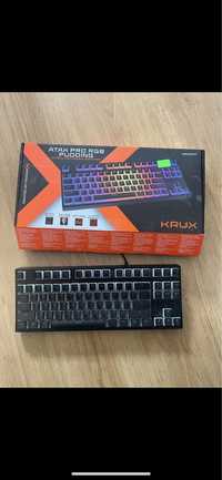 Krux atax pro rgb pudding outemu black klawiatura mechaniczna