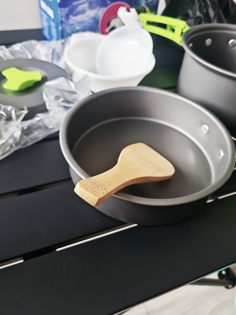 Zestaw na camping cooking set biwak naczynia do gotowania survival