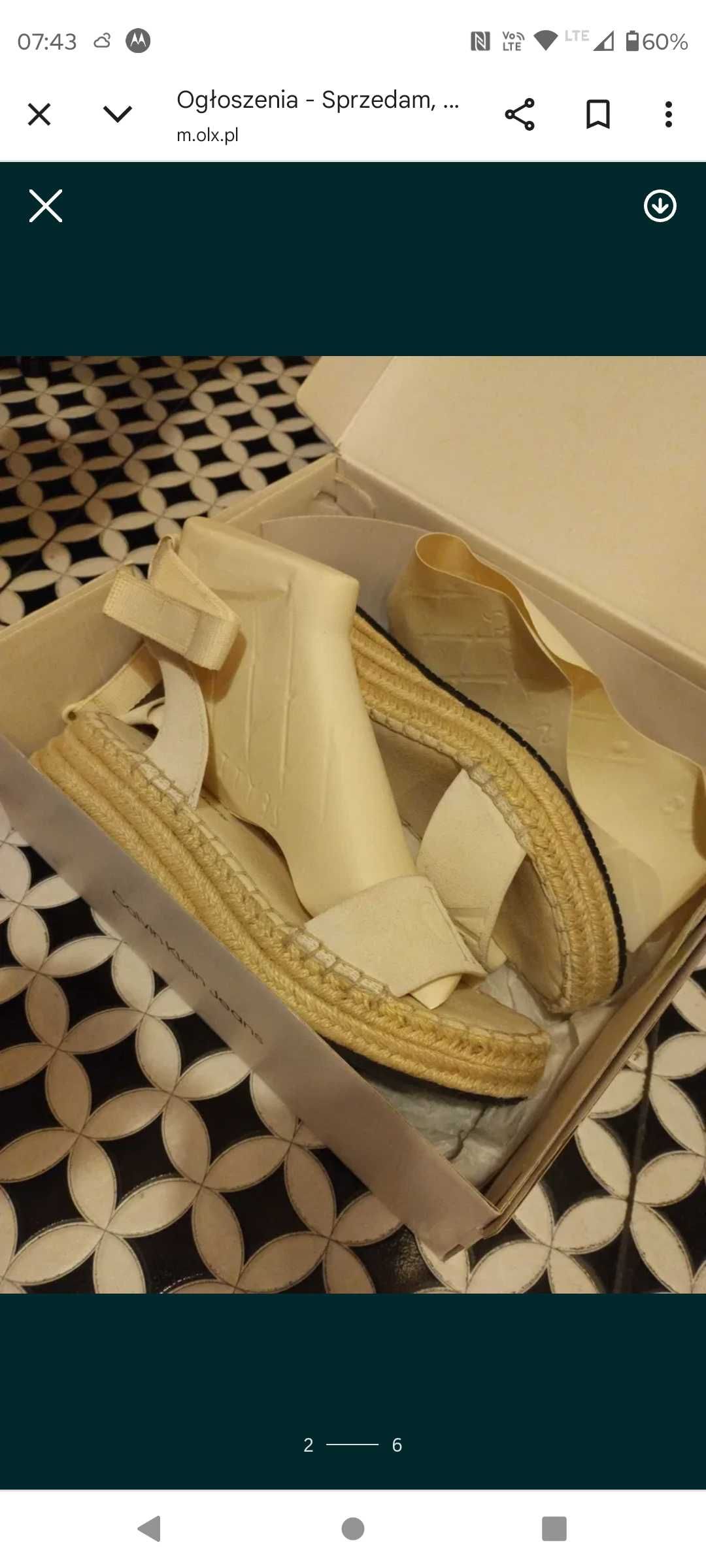 Sandały Calvin Clein Jeans Sport Wedge Rope