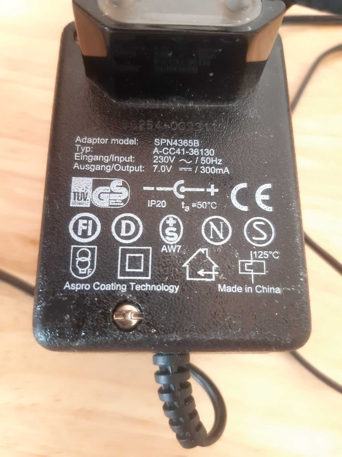 Zasilacz Ładowarka Lenovo Motorola SPN4365B 7V 300mA