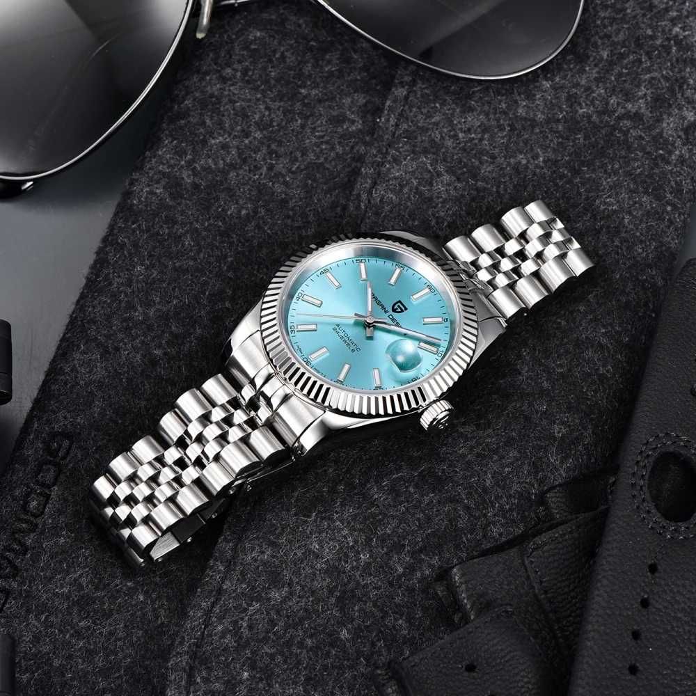 DATE JUST Wimbledon Tiffany годинник механіка Seiko NH35A. Сапфір