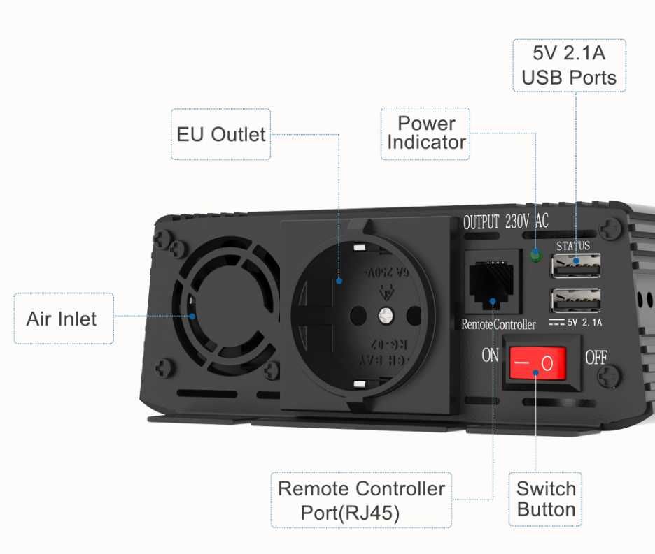 [NOVO] Inversor / Conversor EDECOA 1000W / 2000W [ONDA PURA]