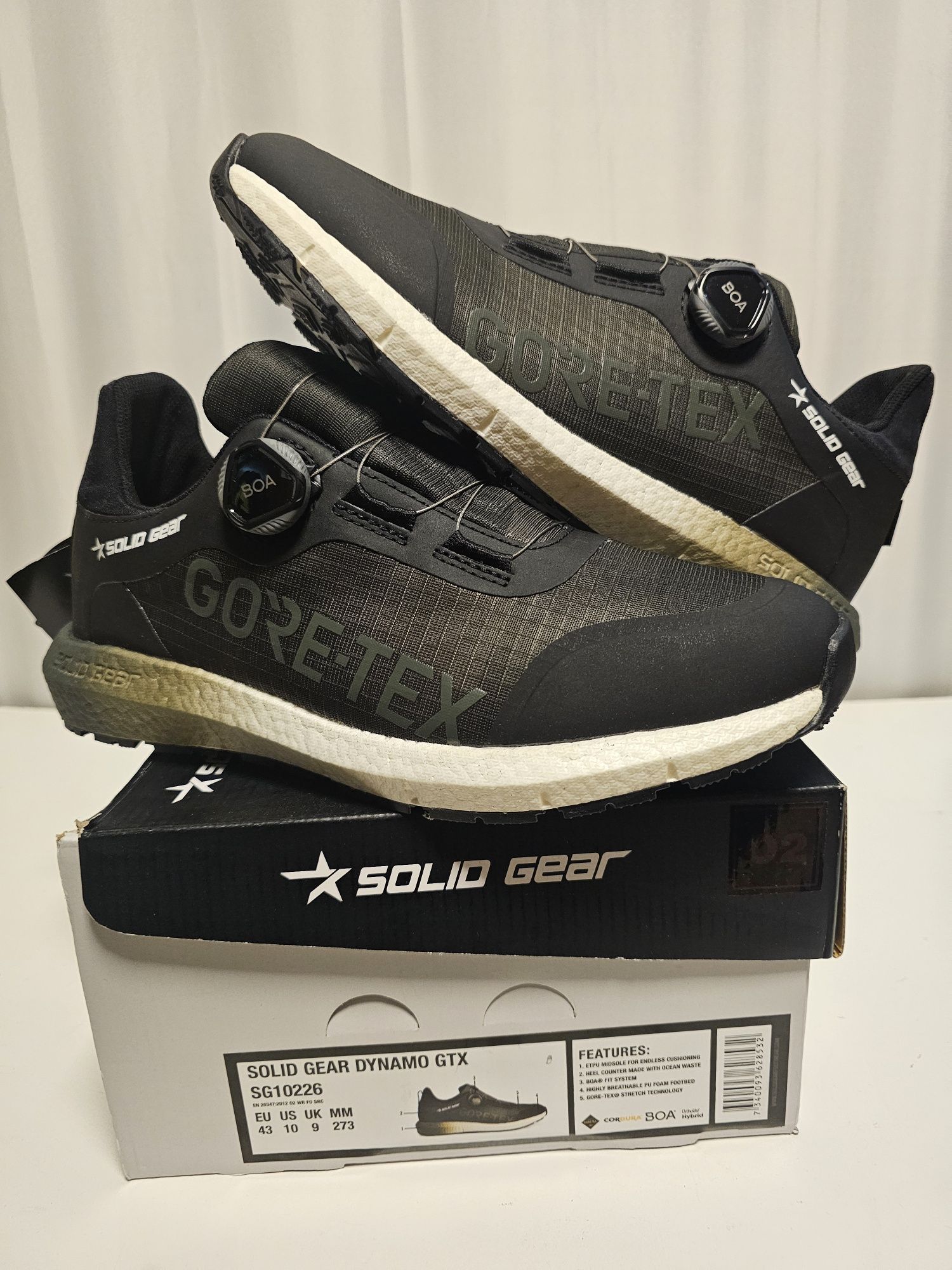 Buty robocze Solid Gear Dynamo GTX r.41,42 GORE-TEX BOA biegowe Snicke