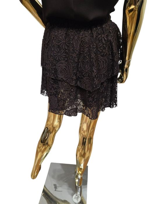 Spódnico-spodenki koronkowe czekoladowe La Milla rozmiar 1