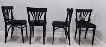 Krzesło czarne drewniane.Thonet Wachlarz 50 szt