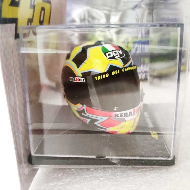 Capacete de Valentino Rossi Planeta DeAgostini Escala 1/5 com revista