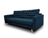 Sofa, kanapa nowoczesna guziki w kolorze tkaniny