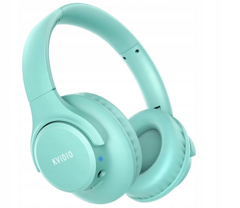 Słuchawki Bezprzewodowe Nauszne KVIDIO WH201A Bluetooth Turkusowy