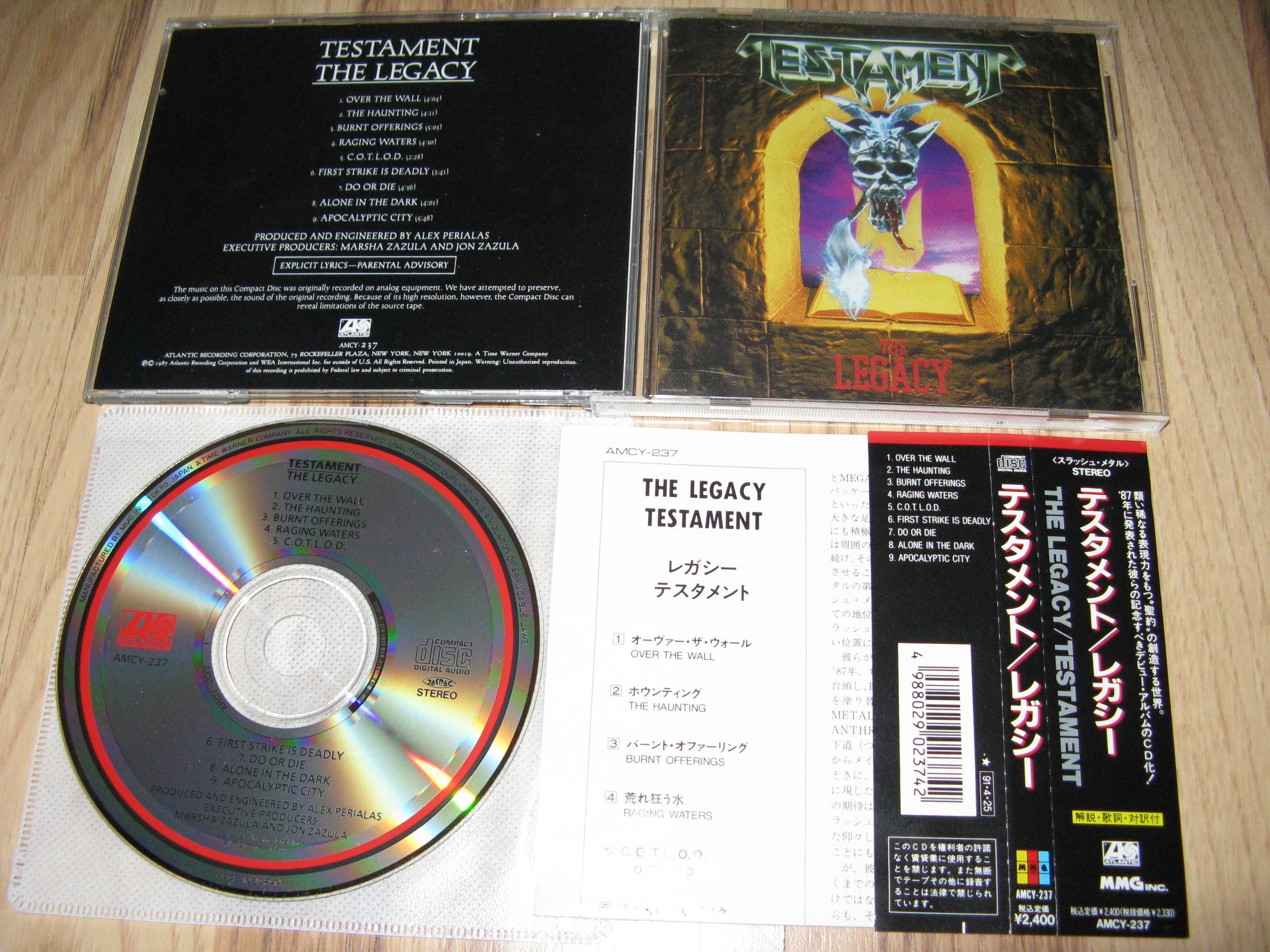Testament  – The Legacy  Japan+OBI '91