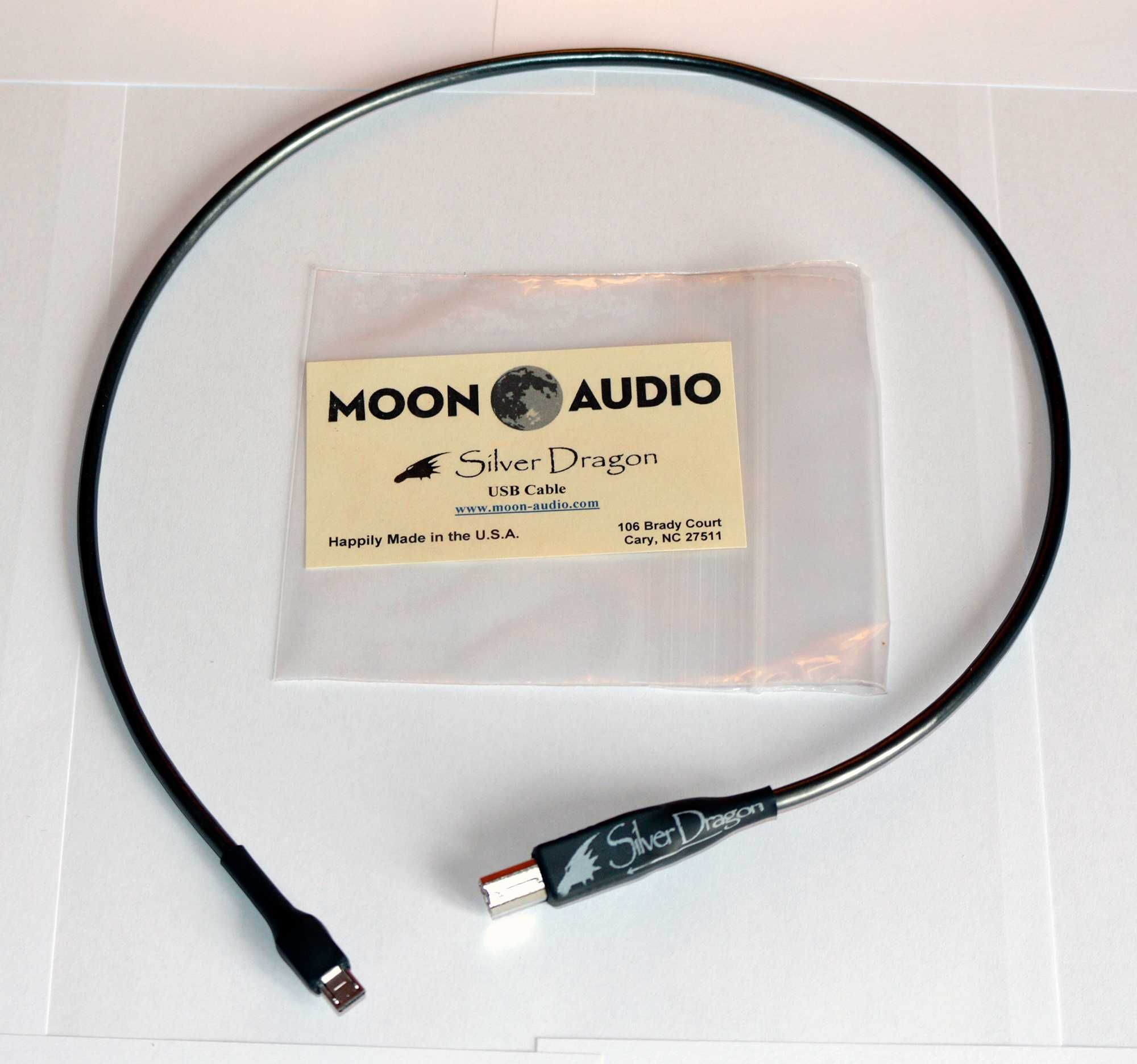 Cabo USB OTG Prata - Silver Dragon Moon Audio // Astell & Kern